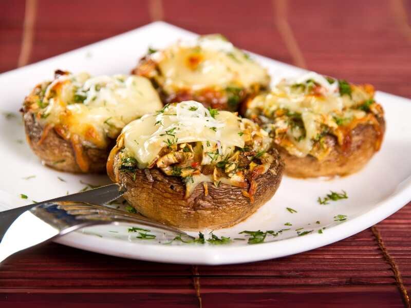 Gluten-Free Mexican Stuffed Mushrooms 