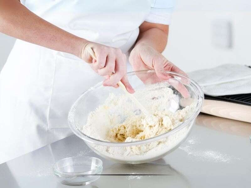 Mixing Ingredients in a Bowl