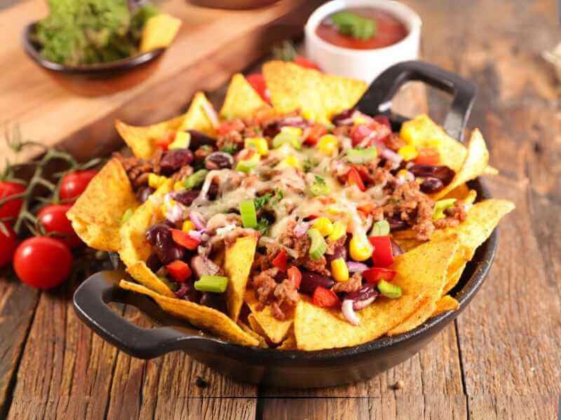 Oven Baked Nachos. 