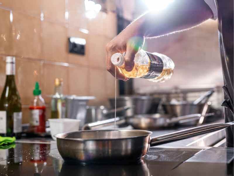 Frying Pan over the stove