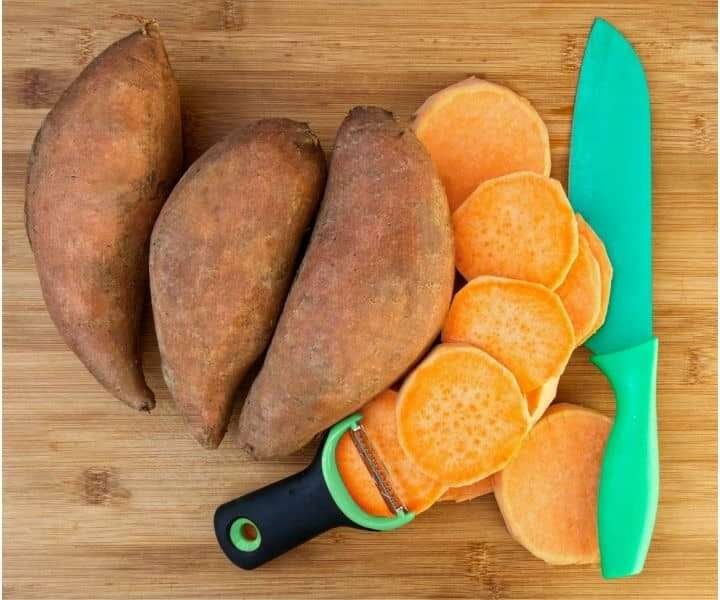 Sliced Sweet Potato