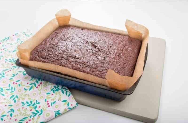 Allow the cake to cool in the tin