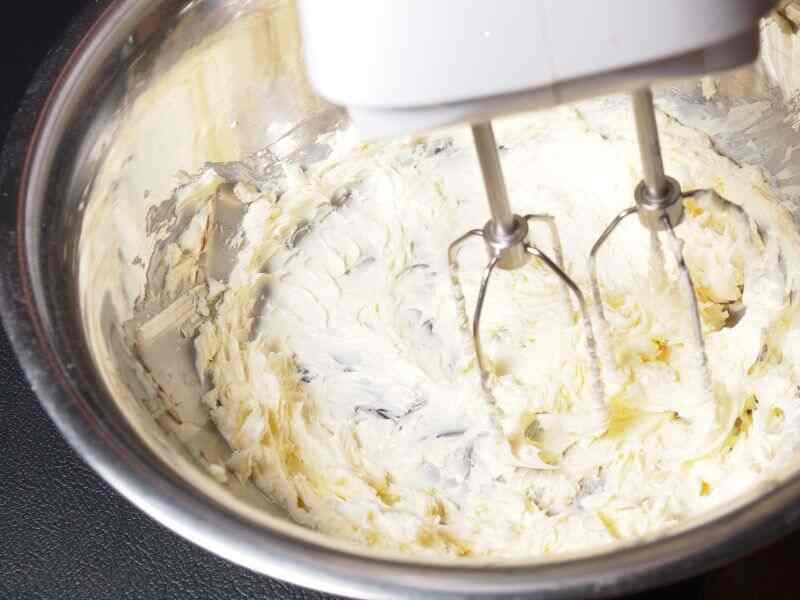 In a large mixing bowl, add the butter