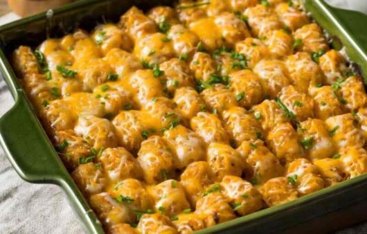 Buffalo Chicken Tater Tot Casserole Recipe