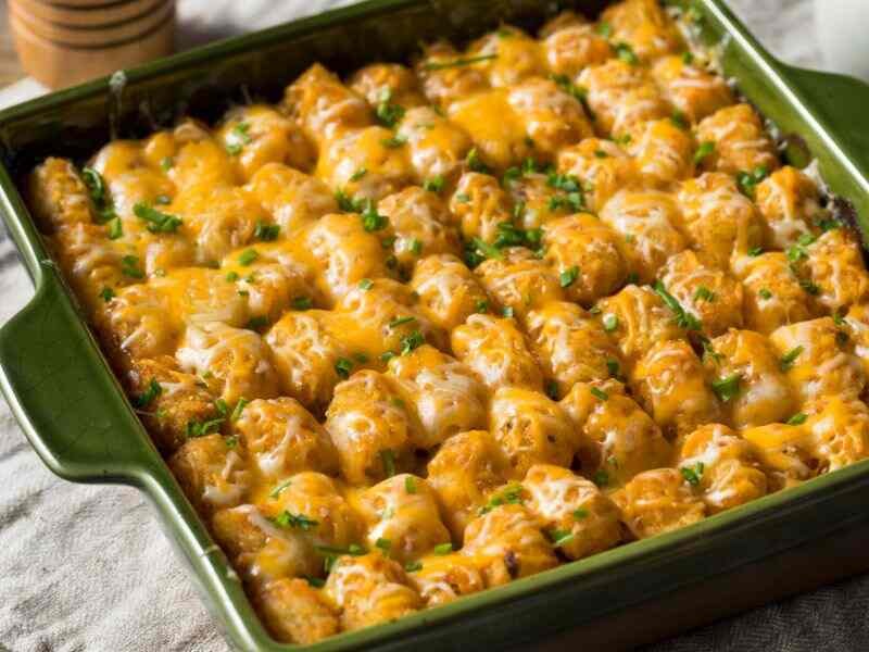 Buffalo Chicken Tater Tot Casserole Recipe