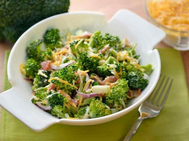 Drizzle this dressing over the broccoli mixture