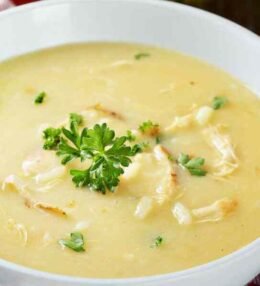 Lemon Rice Soup Recipe