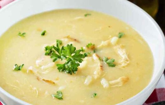 Lemon Rice Soup Recipe