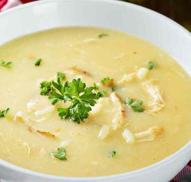 Lemon Rice Soup Recipe