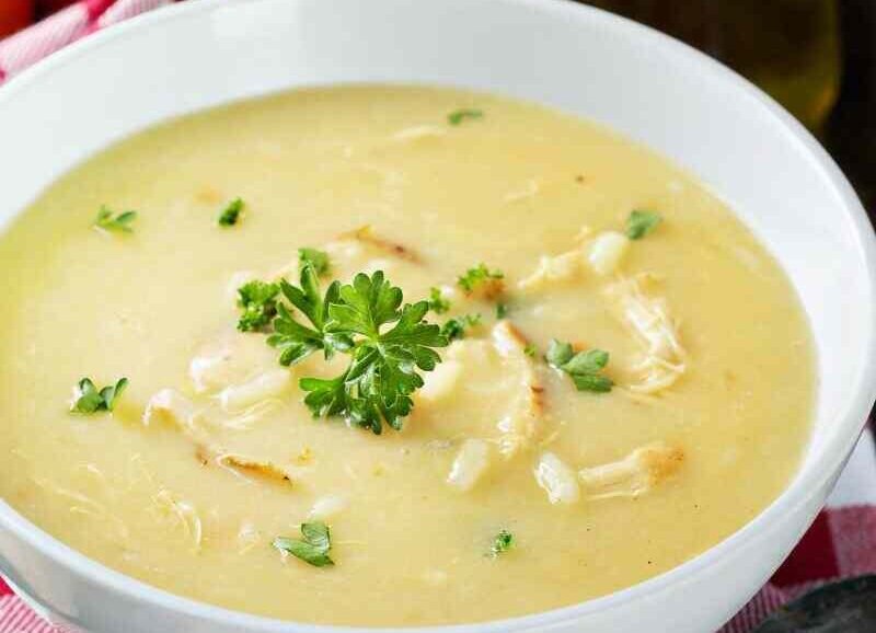 Lemon Rice Soup Recipe