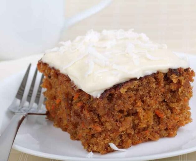 Coconut Carrot Pineapple Cake