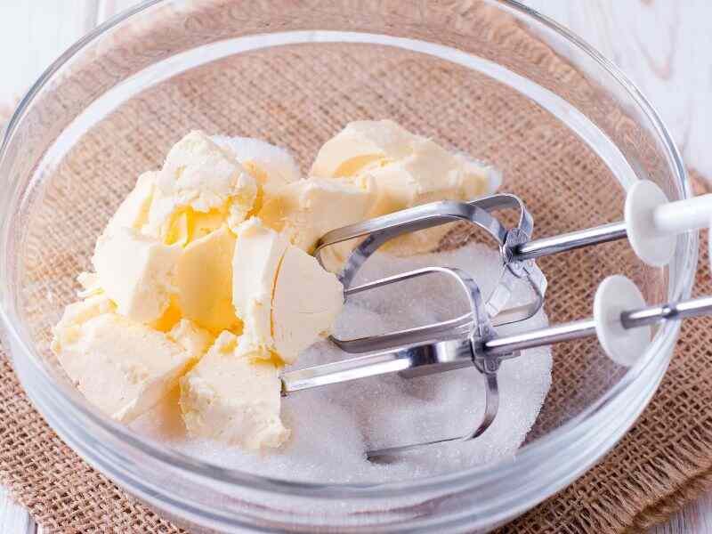 Cream Butter and Sugar mixing