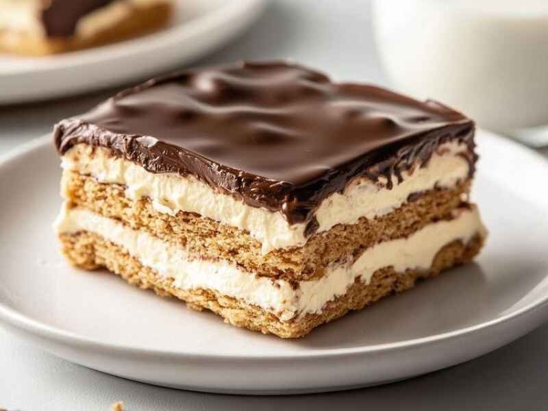 No-Bake Chocolate Eclair Cake