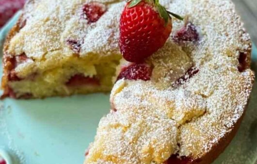 Strawberry Ricotta Cake