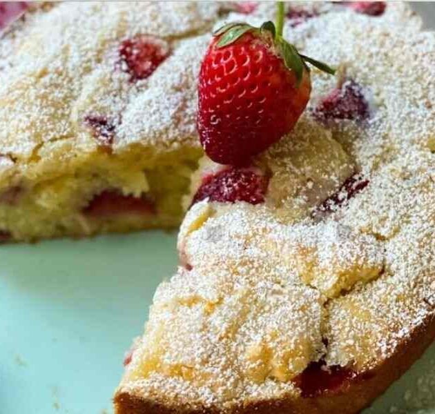 Strawberry Ricotta Cake