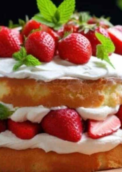 Strawberry Shortcake with Pound Cake