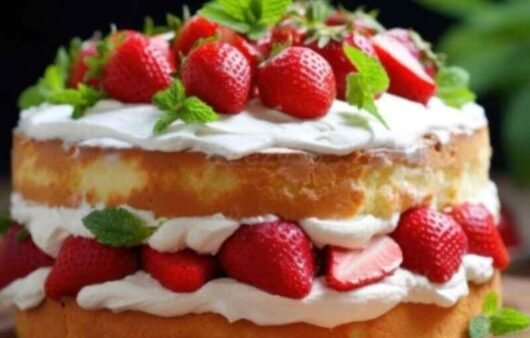 Strawberry Shortcake with Pound Cake