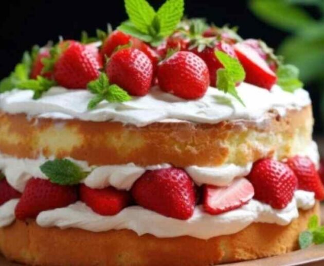 Strawberry Shortcake with Pound Cake