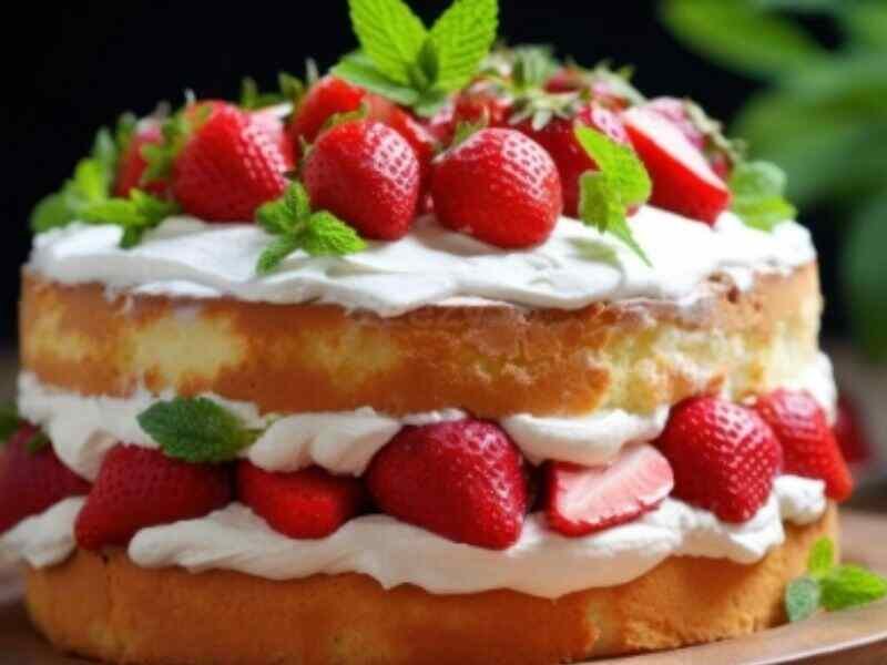 Strawberry Shortcake with Pound Cake