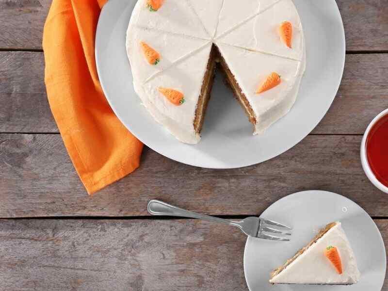 cream cheese frosting evenly over the cooled cake