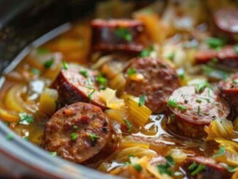 Cooking Crockpot Cabbage