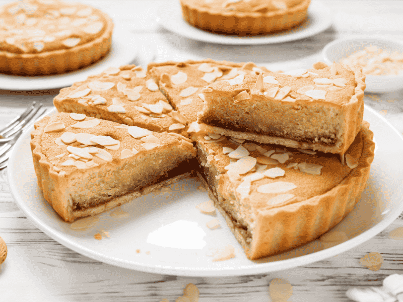 served Almond Tart