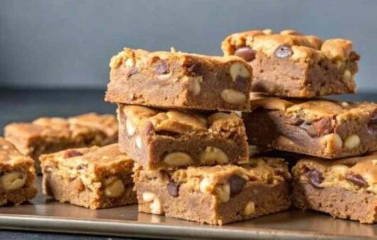 peanut butter blondies