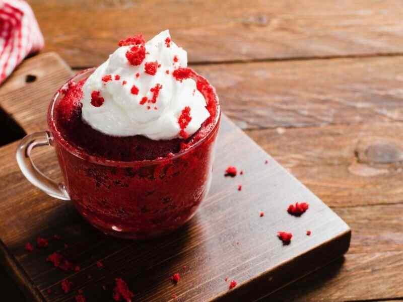 Red Velvet Mug Cake Recipe