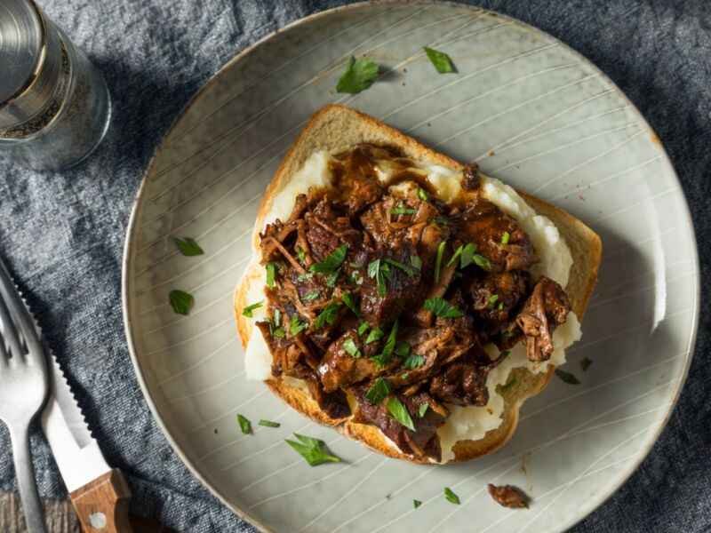 Serve Beef Manhattan Recipe