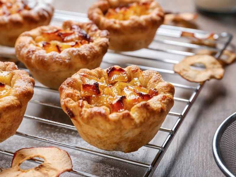 Cool tarts on a rack
