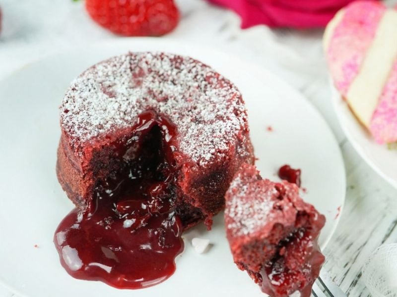 Red Velvet Lava Cake Recipe