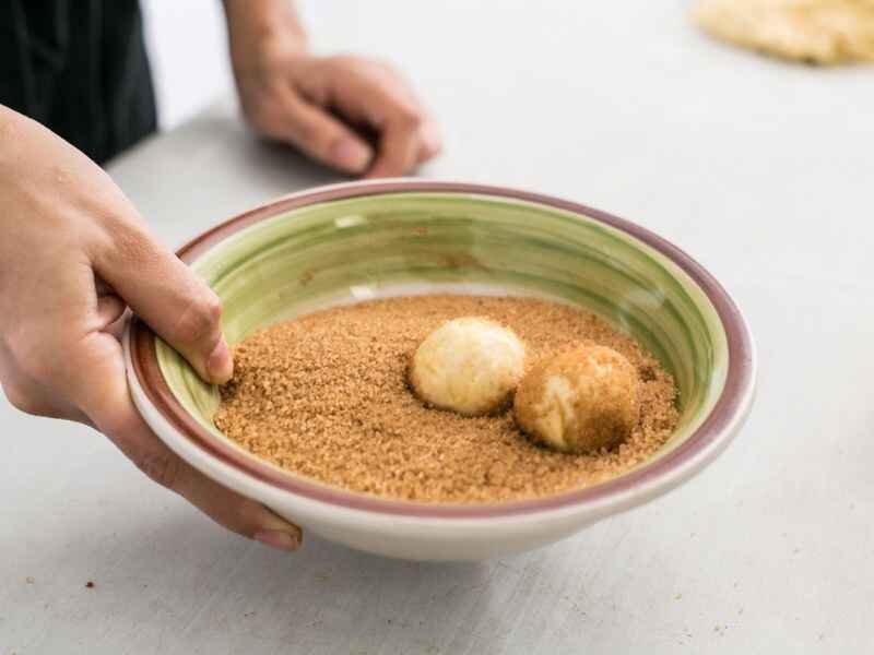 roll it in cinnamon-sugar for that sweet crust