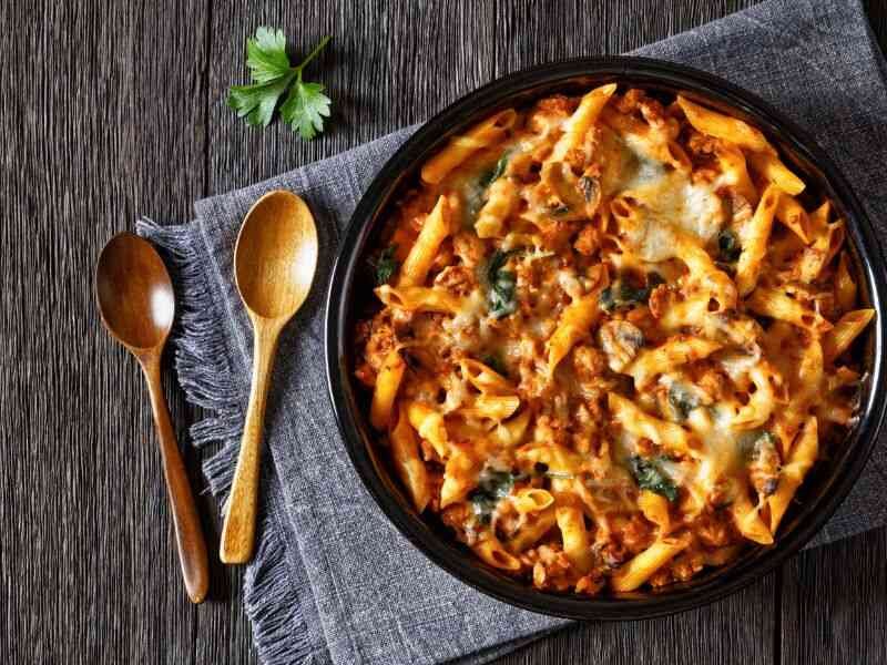 Serve Ground Chicken Pasta