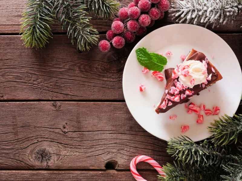 serve Chocolate Peppermint Cheesecake